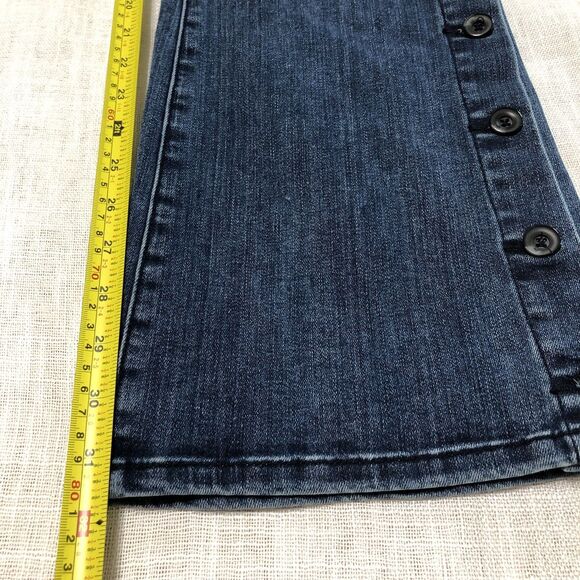 Anthropologie Pilcro High Rise Bootcut Jeans Womens 28 Button Hem Boho Western - Picture 15 of 15